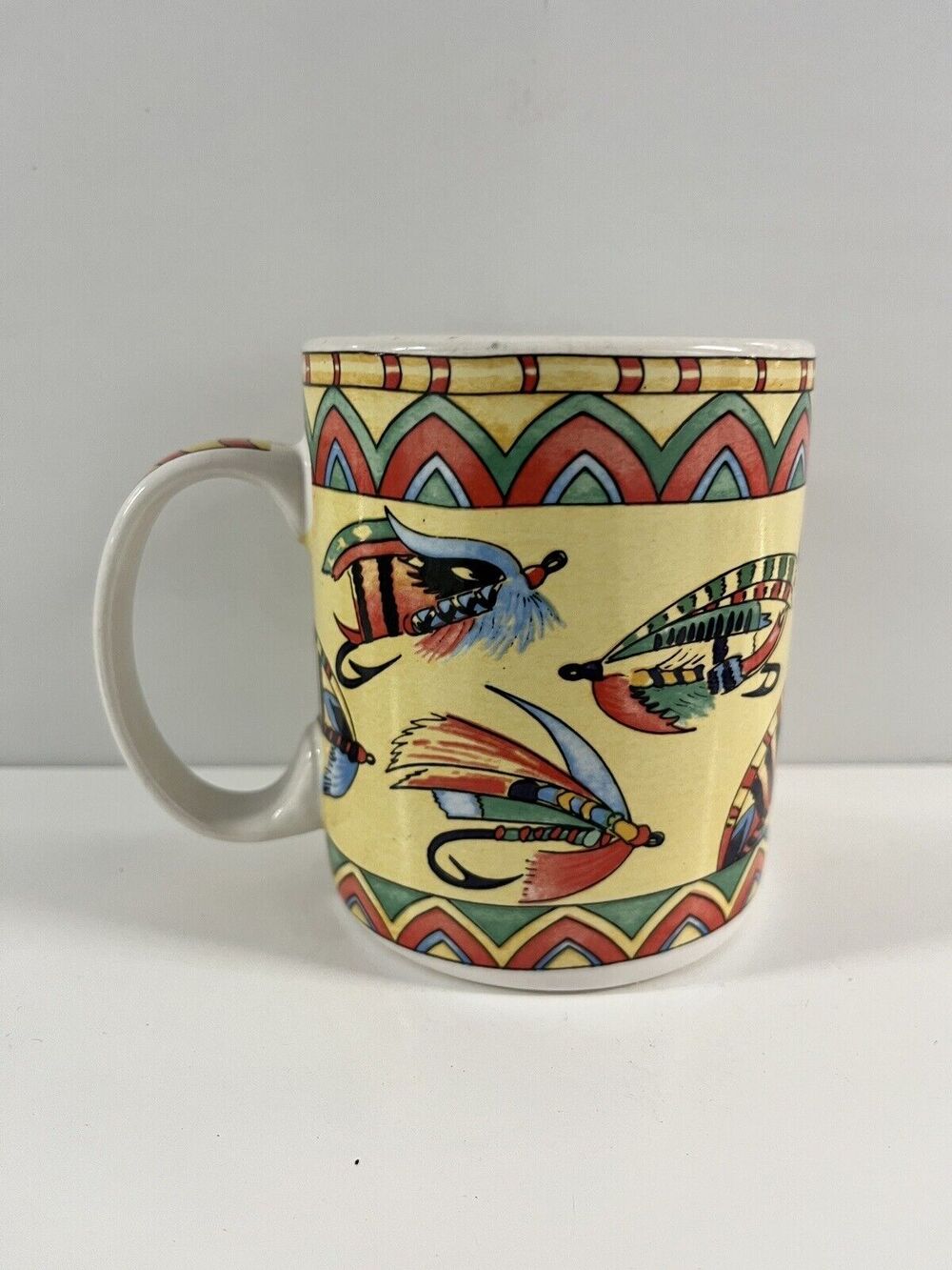 SPLASH Siddhia Hutchinson Coffee Mug Lodge Fishing Lure Beach Cottage Fish